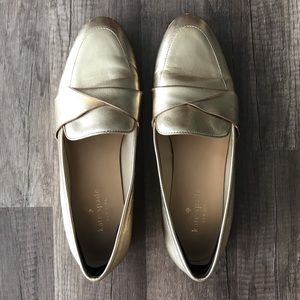 ♠️ KATE SPADE GOLD LOAFERS ♠️